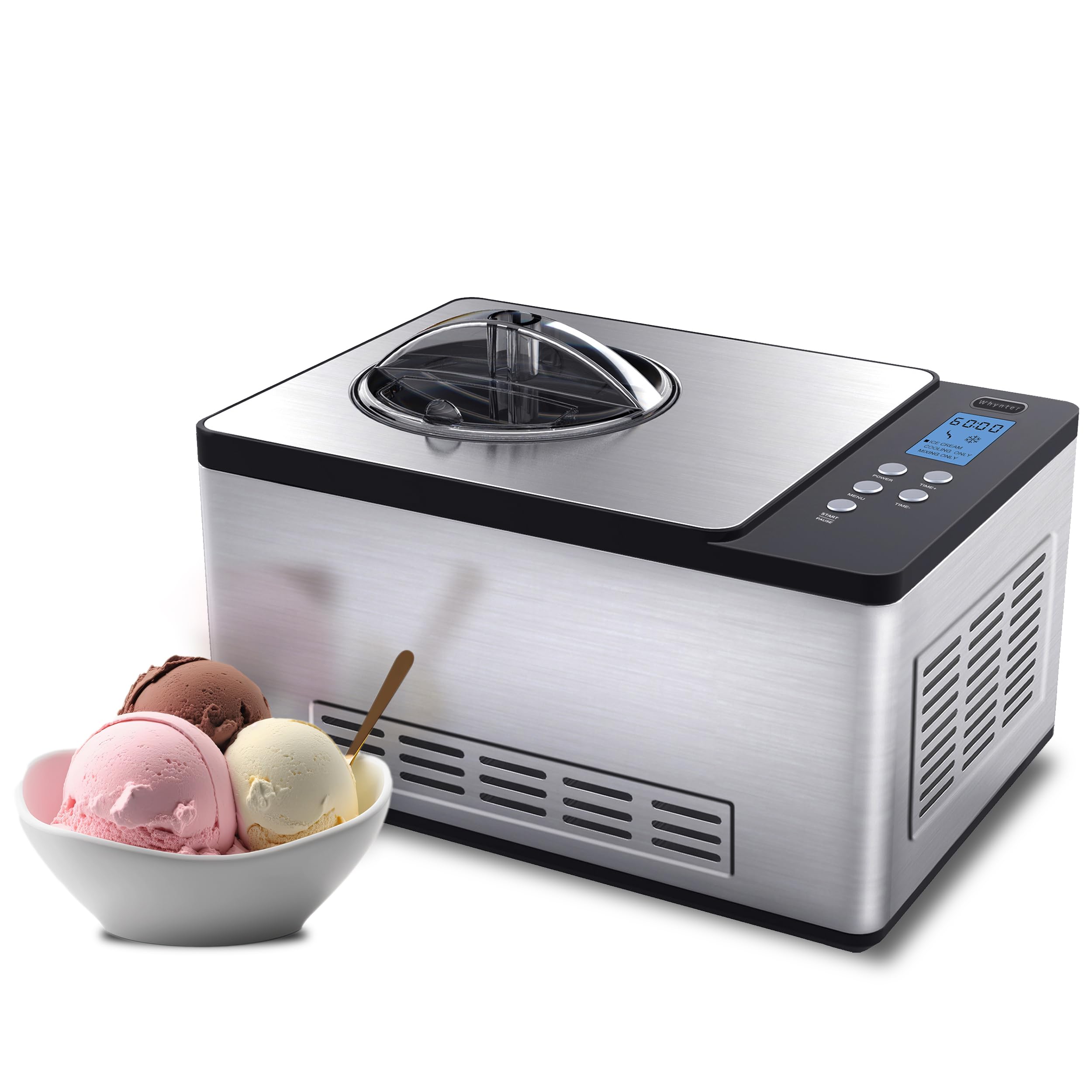 Máquina Para Hacer Helados Whynter Icm-200ls 2.1l Con Compresor - Venta Internacional.