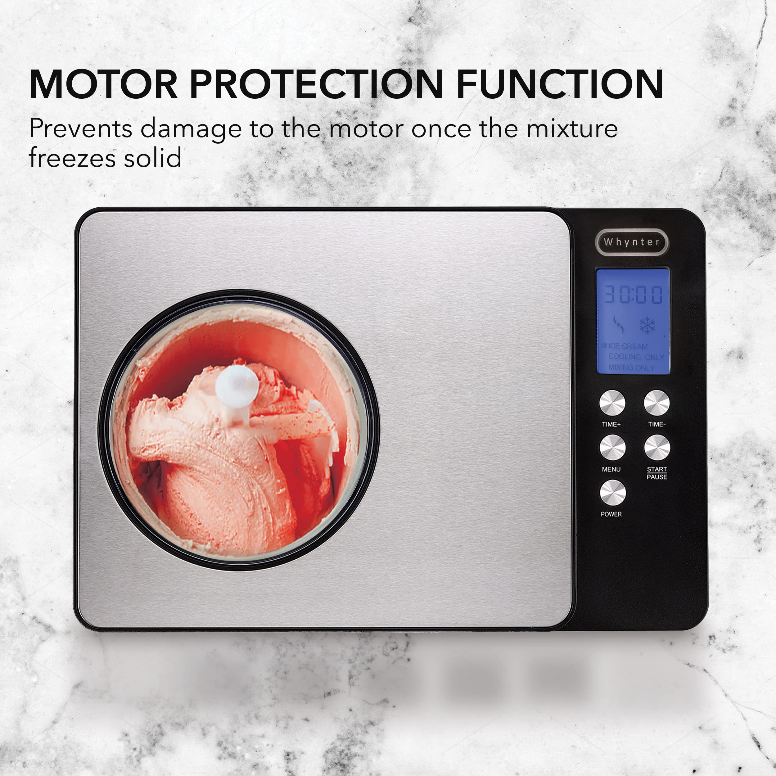 Foto 5 pulgar | Máquina Para Hacer Helados Whynter Icm-200ls 2.1l Con Compresor - Venta Internacional.