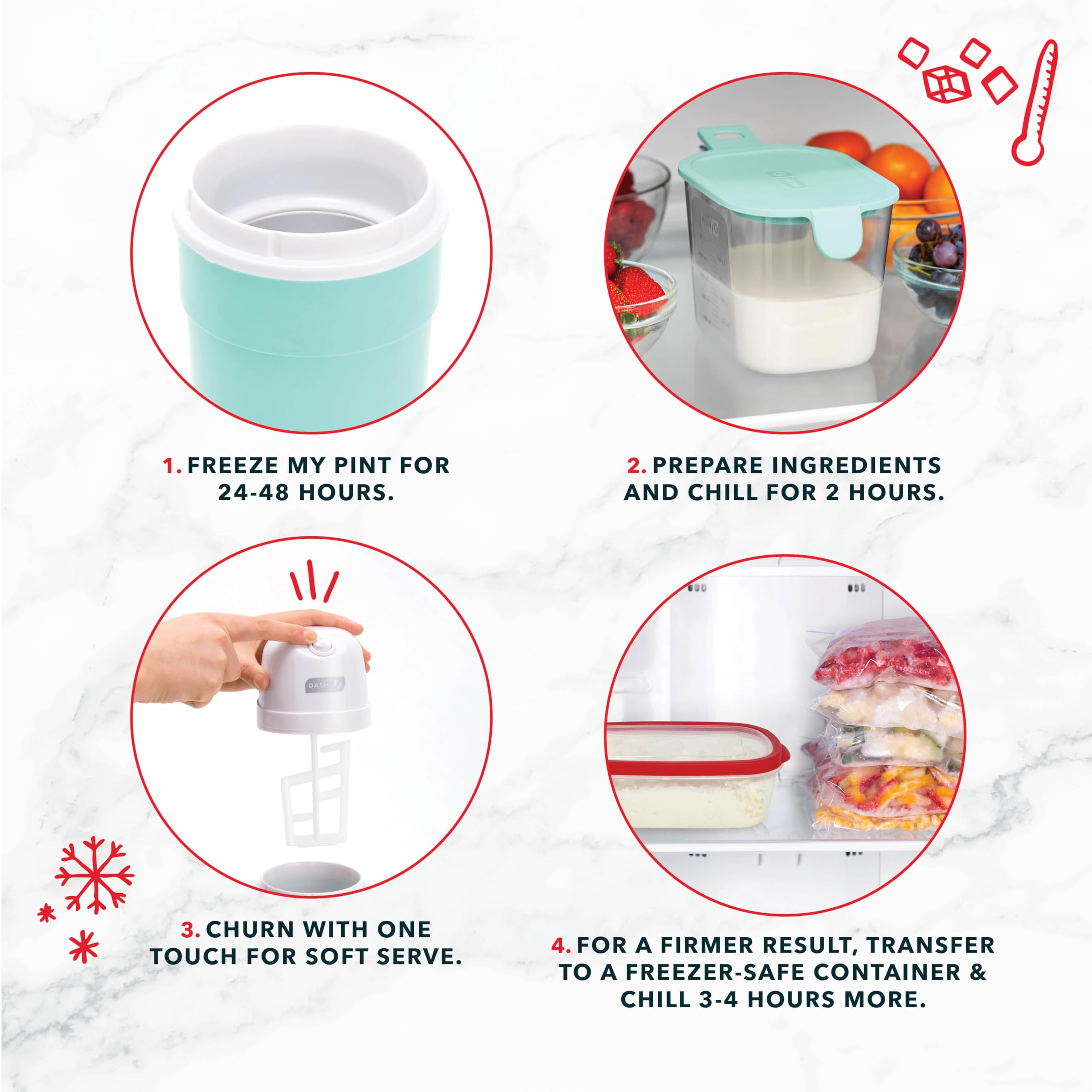 Foto 8 pulgar | Máquina Para Hacer Helados Dash My Pint Aqua Con Cuchara Para Mezclar - Venta Internacional.