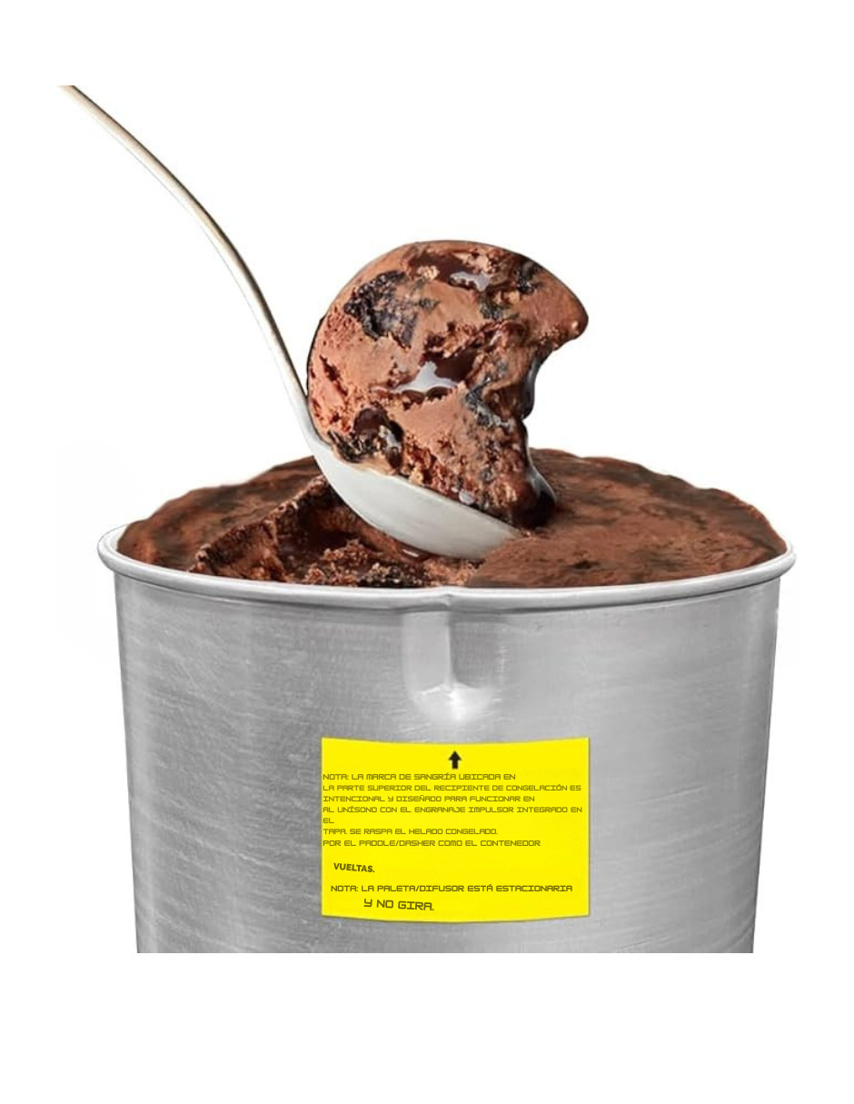 Foto 4 pulgar | Elite Gourmet Maquina Para Hacer Helado Casero De 3.7 Litros Eim-924l