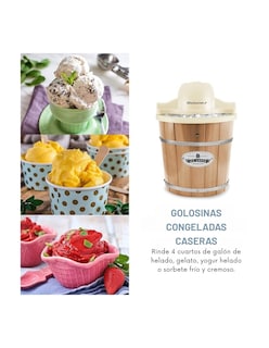 Foto 4 | Elite Gourmet Maquina Para Hacer Helado Casero De 3.7 Litros Eim-924l
