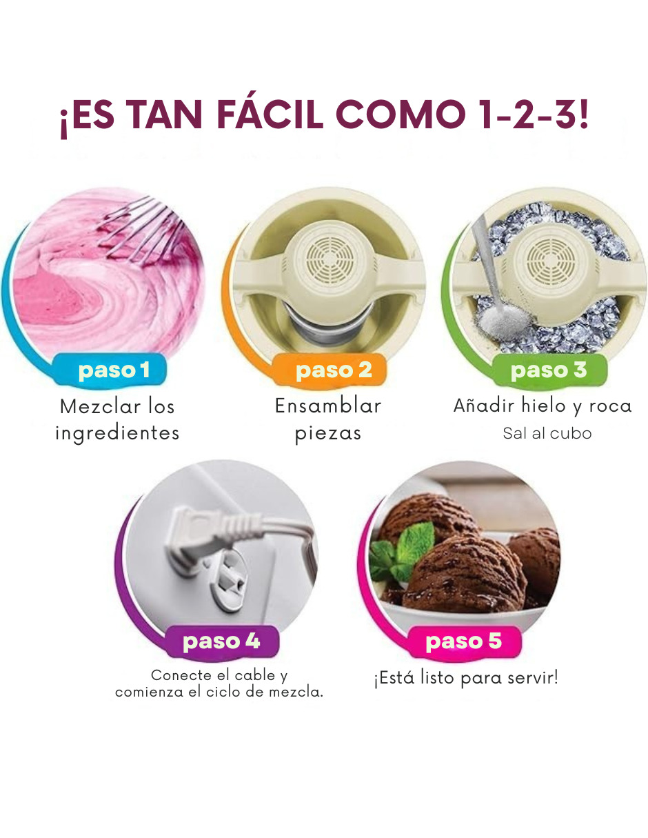 Foto 6 pulgar | Elite Gourmet Maquina Para Hacer Helado Casero De 3.7 Litros Eim-924l