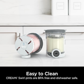 Foto 3 | Paquete De 2 Pintas Y Tapas Para Helado Ninja Swirl De Creami - Venta Internacional.
