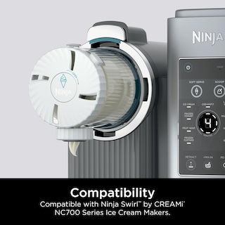 Foto 4 | Paquete De 2 Pintas Y Tapas Para Helado Ninja Swirl De Creami - Venta Internacional.