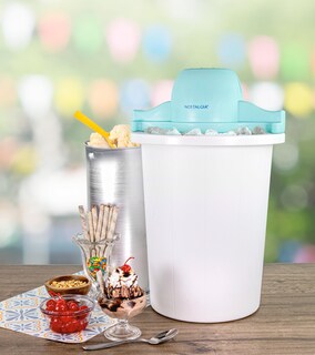 Foto 2 | Máquina Para Hacer Helados Nostalgia Parlor Style, 6 Cuartos De Galón, Azul Y Blanco - Venta Internacional.