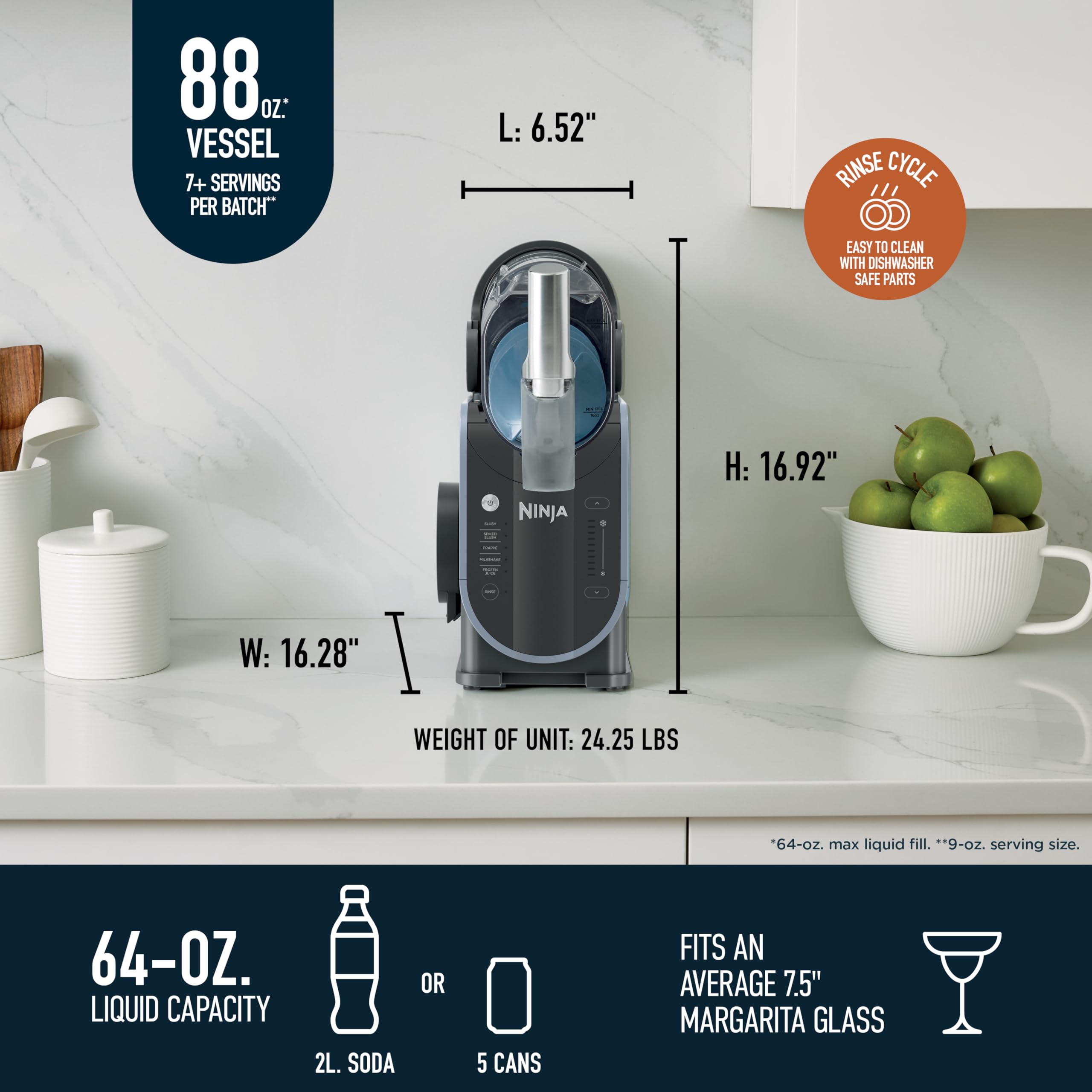 Foto 4 pulgar | Máquina Para Hacer Bebidas Congeladas Ninja Slushi Professional Fs301c Gris - Venta Internacional.