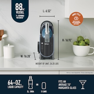Foto 3 | Máquina Para Hacer Bebidas Congeladas Ninja Slushi Professional Fs301c Gris - Venta Internacional.