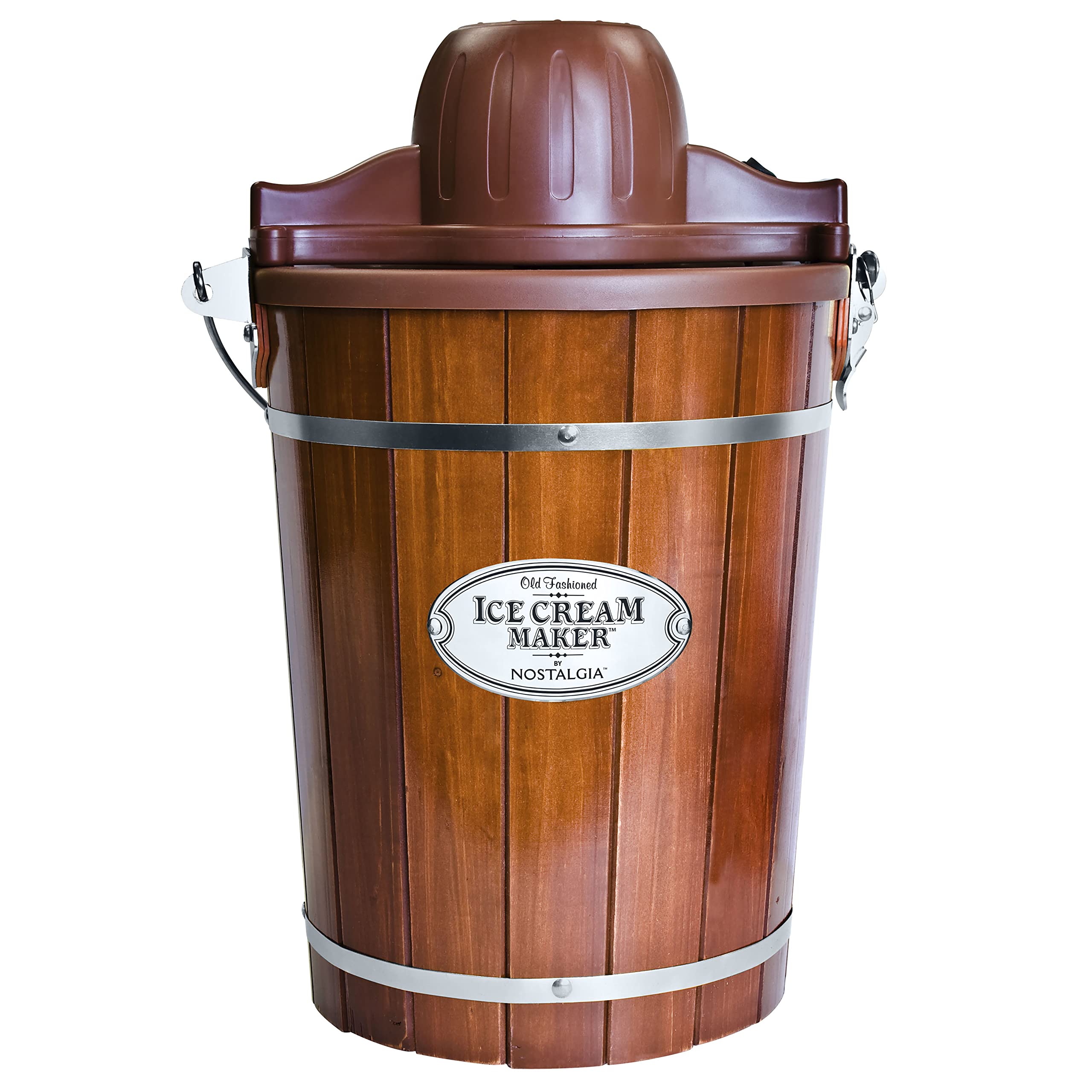 Foto 1 | Máquina Para Hacer Helados Nostalgia Electric De Madera Oscura De 6 Cuartos - Venta Internacional.