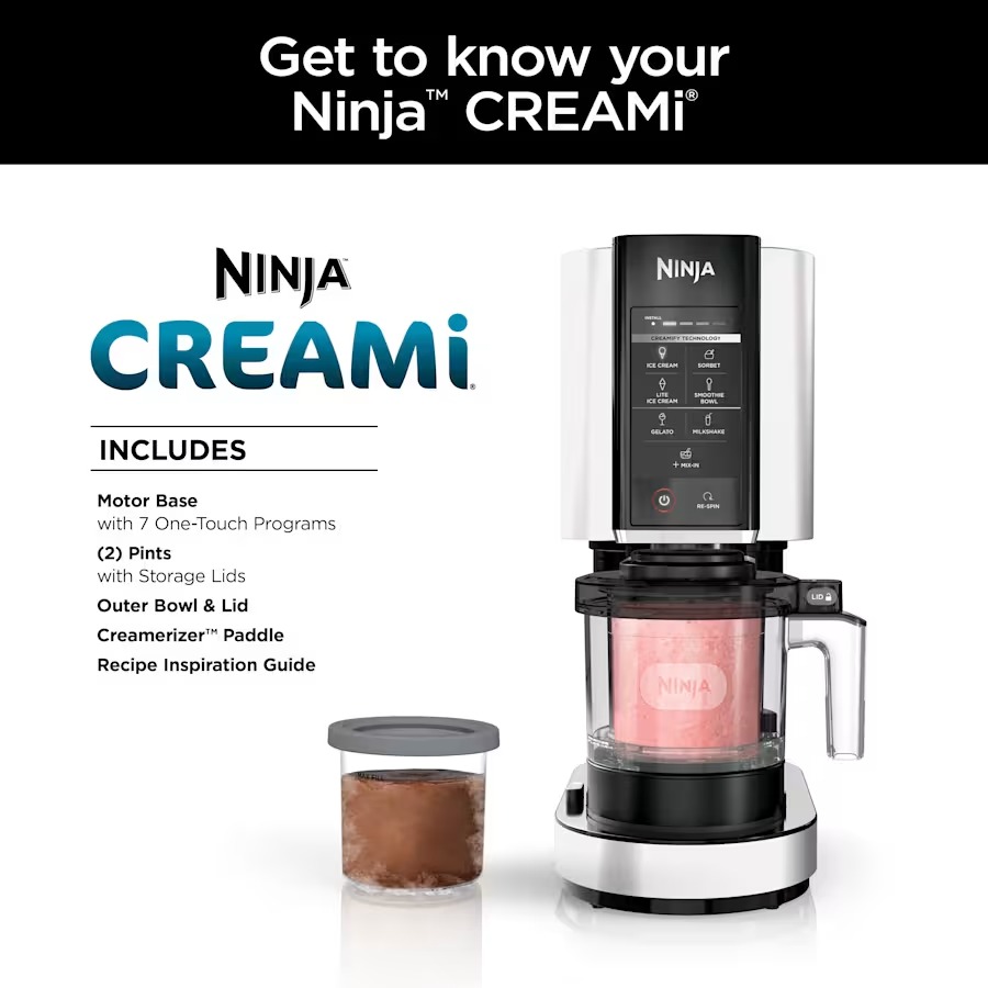 Foto 4 pulgar | Ninja Creami Nc301c 7 In 1 Ice Cream Maker - White