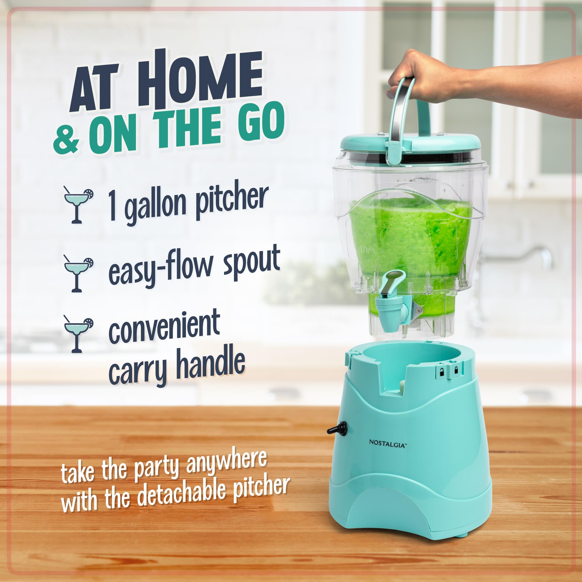 Foto 4 pulgar | Máquina Para Hacer Bebidas Congeladas Nostalgia Margarita 3.8l Aqua - Venta Internacional