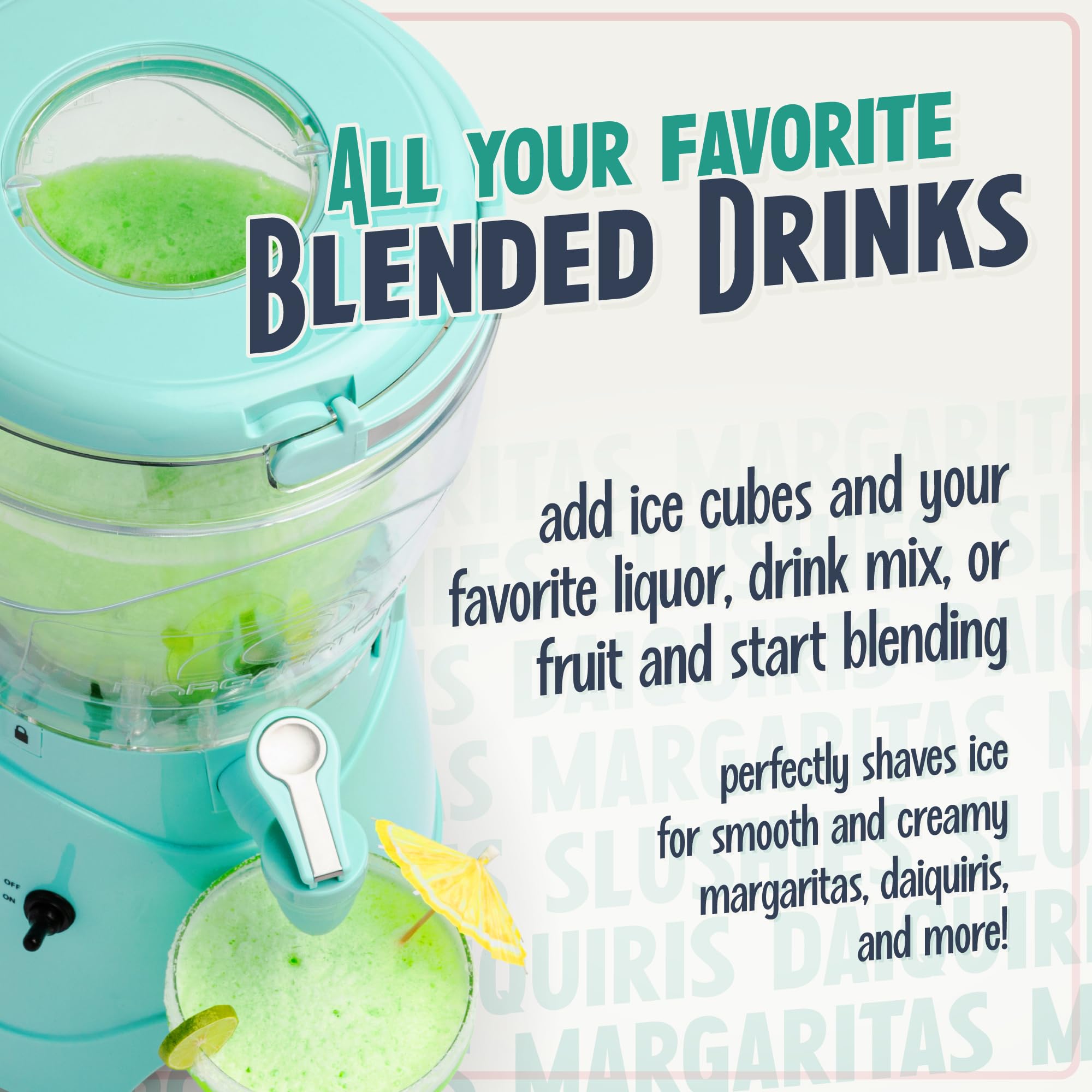 Foto 5 pulgar | Máquina Para Hacer Bebidas Congeladas Nostalgia Margarita 3.8l Aqua - Venta Internacional