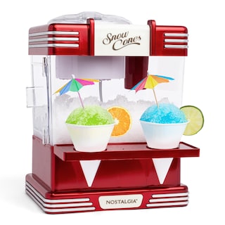 Foto 1 | Máquina de Hielo Rasurado Snow Cone Nostalgia Retro Roja con Tazas - Venta Internacional