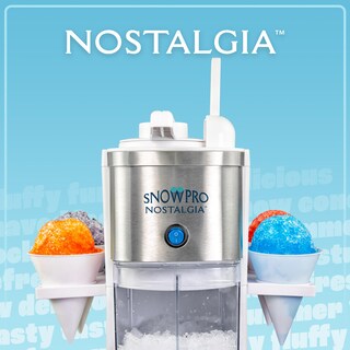 Foto 7 | Máquina De Hielo Raspado Nostalgia White Con Capacidad De 64 Oz - Venta Internacional.