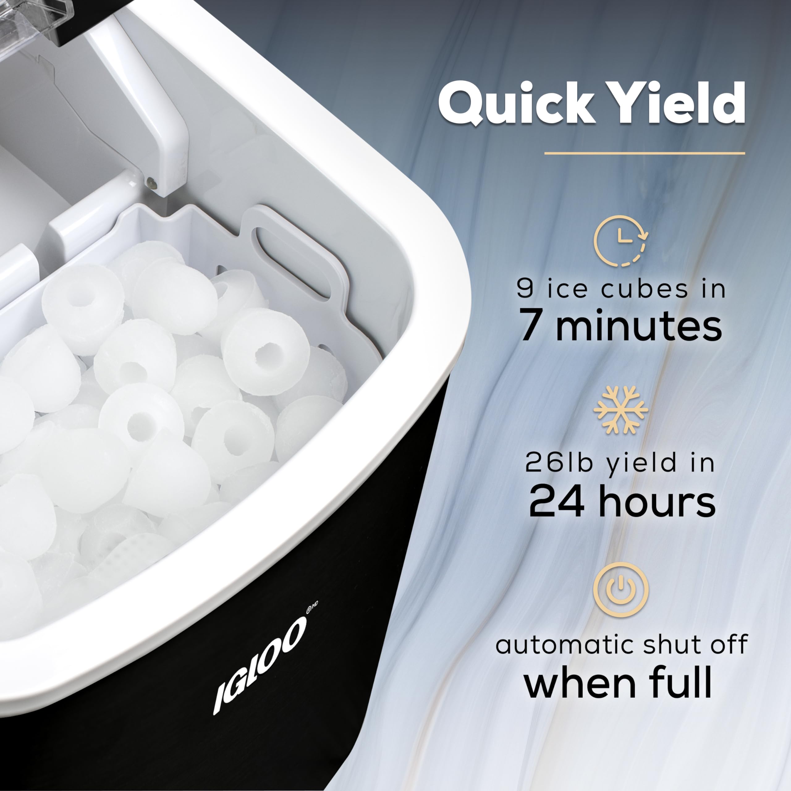 Foto 4 pulgar | Máquina De Hielo Para Encimera Igloo Premium, Autolimpiante, 12 Kg/24 H - Venta Internacional.