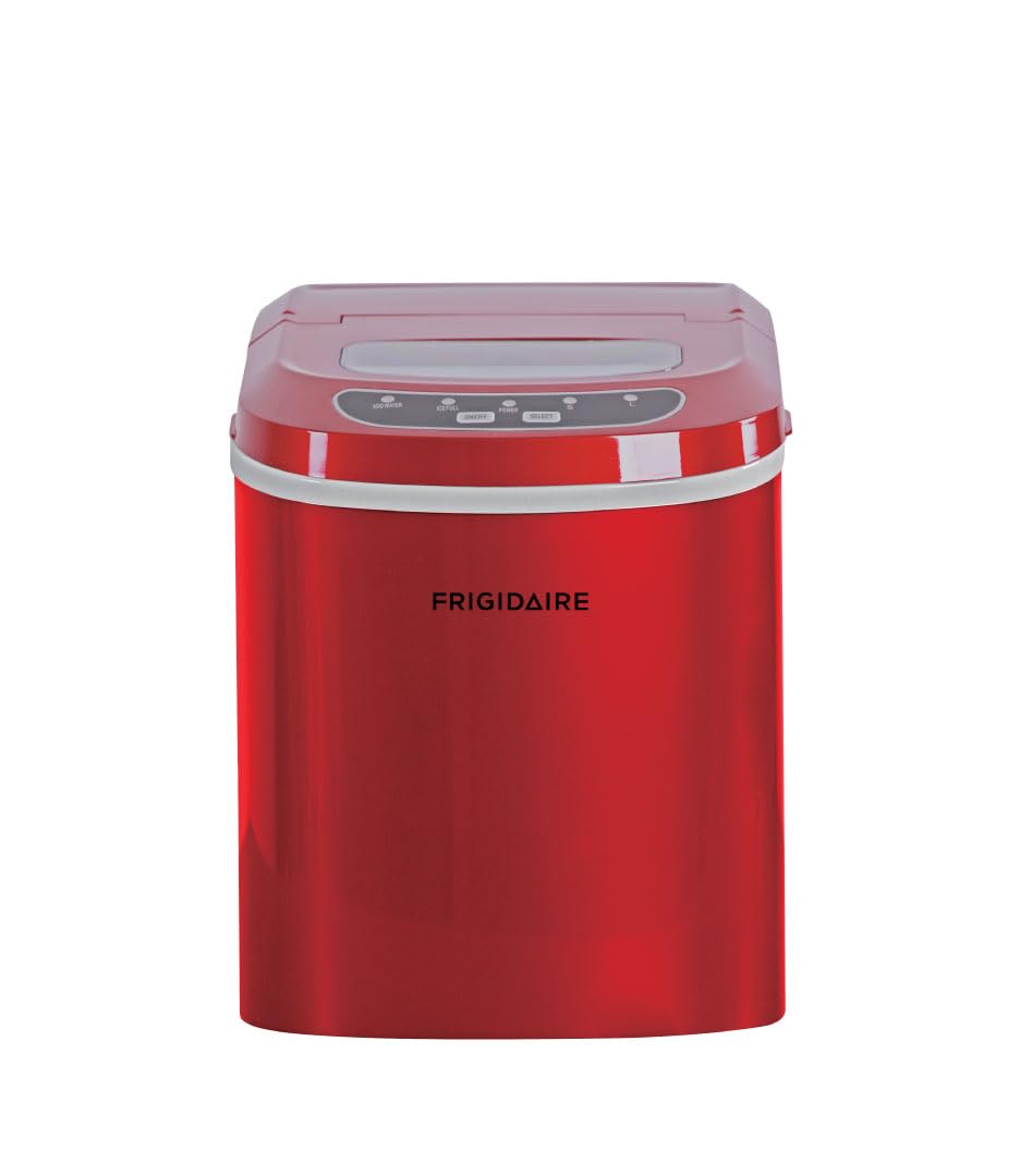 Máquina De Hielo Frigidaire Efic102-red, Compacta, Portátil, Roja, 12 Kg - Venta Internacional.