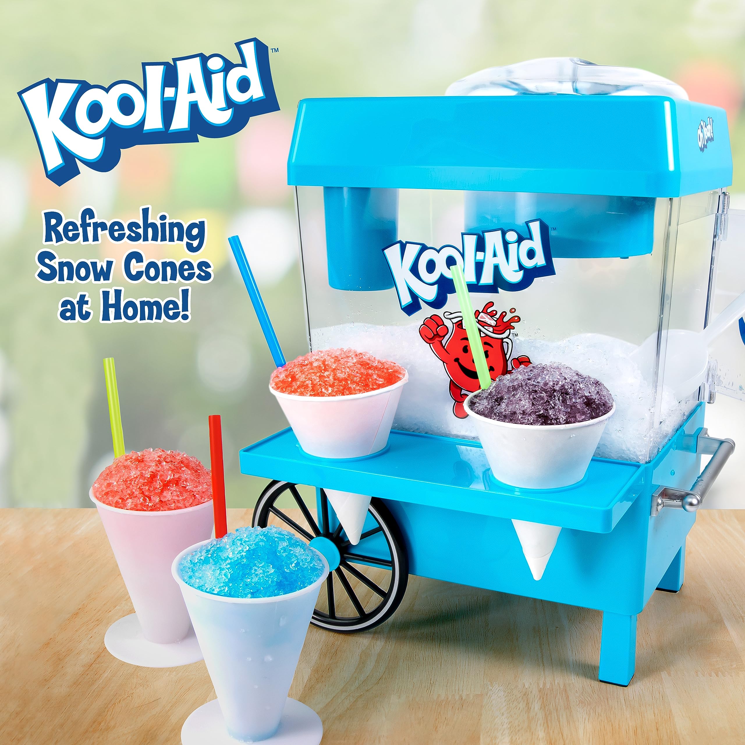 Foto 2 | Máquina de Conos de Nieve Nostalgia Kool-Aid Retro con 2 Tazas y Cuchara - Venta Internacional