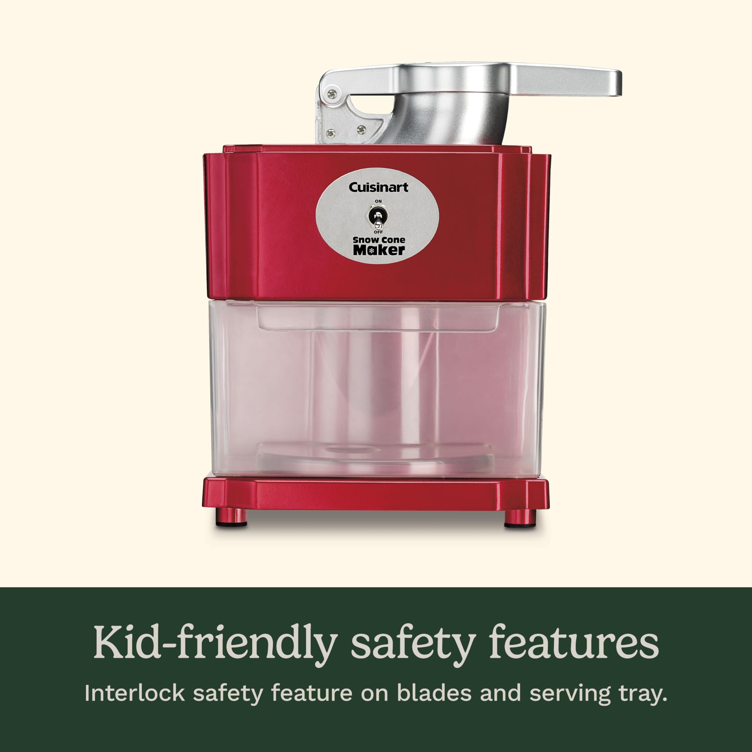 Foto 3 | Máquina De Conos De Nieve Cuisinart Scm-10p1 Hace 5 Conos Rojos - Venta Internacional.