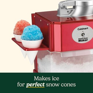 Foto 4 | Máquina De Conos De Nieve Cuisinart Scm-10p1 Hace 5 Conos Rojos - Venta Internacional.