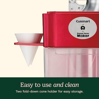 Foto 5 | Máquina De Conos De Nieve Cuisinart Scm-10p1 Hace 5 Conos Rojos - Venta Internacional.