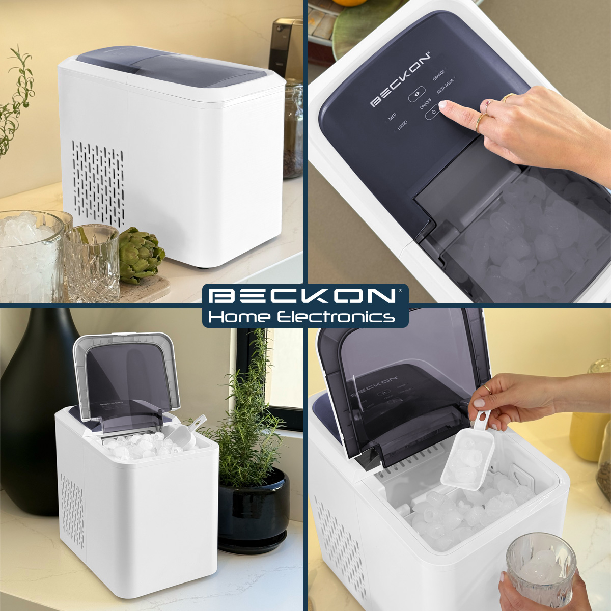 Foto 5 pulgar | Máquina de Hielo Automática Beckon Ice Peony