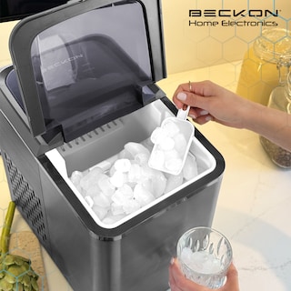 Foto 6 | Máquina para Hacer Hielos Beckon Automática de 12kg por Día Hielo de 2 Tamaños Tipo Bala con Canasta