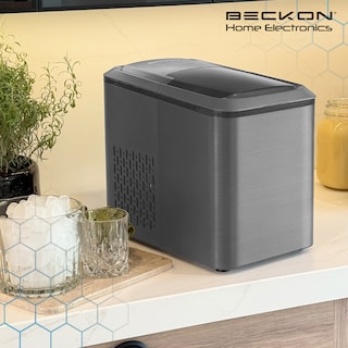Foto 7 | Máquina para Hacer Hielos Beckon Automática de 12kg por Día Hielo de 2 Tamaños Tipo Bala con Canasta