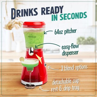 Foto 3 | Máquina Blender Nostalgia Margarita para Batidos 1,9 L Rojo - Venta Internacional