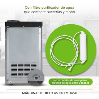 Foto 6 | Máquina Para Hacer Hielo Capacidad 45 Kg