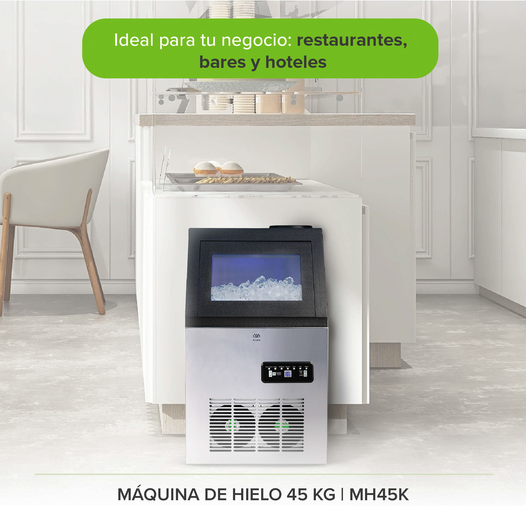 Foto 7 | Máquina Para Hacer Hielo Capacidad 45 Kg