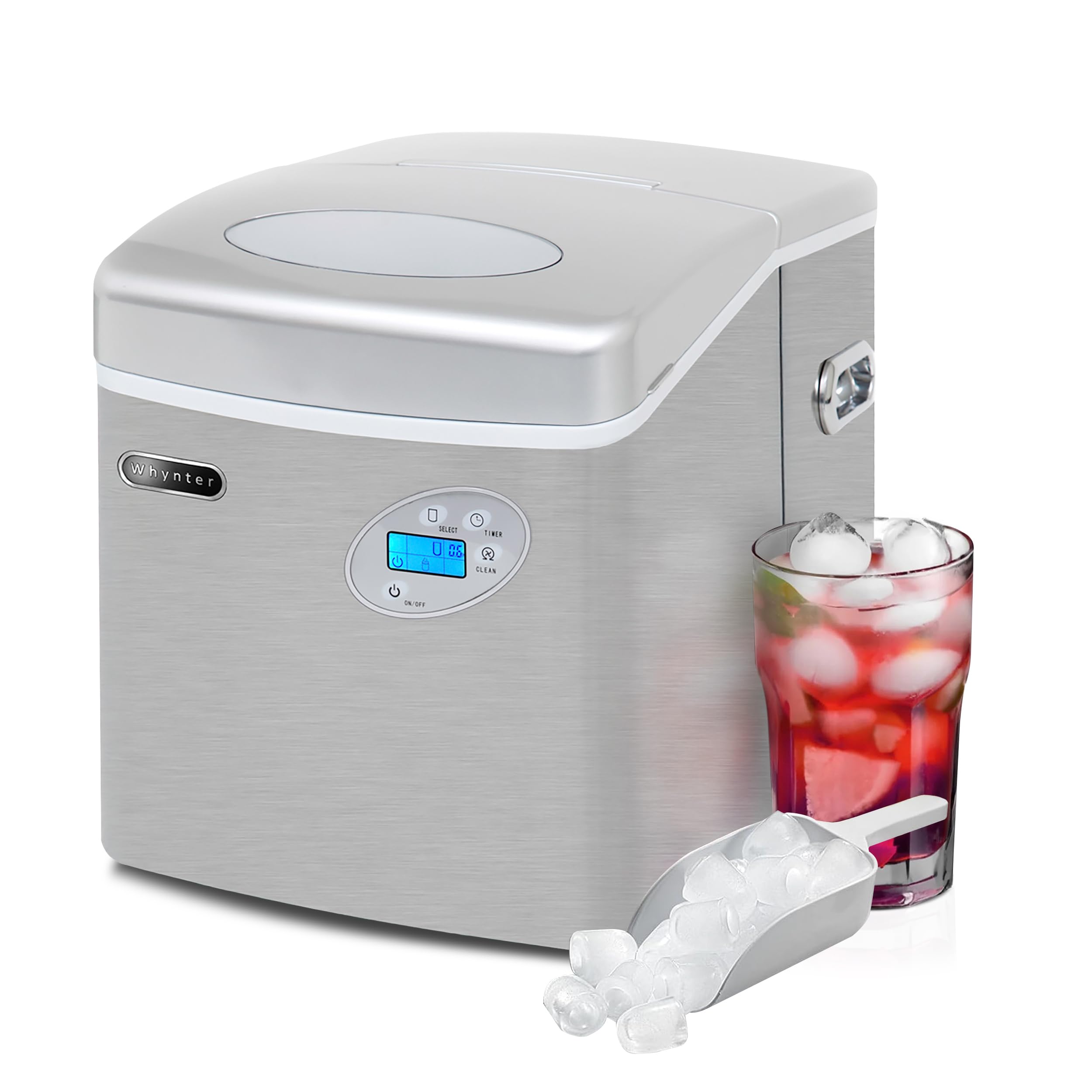 Foto 2 pulgar | Máquina De Hielo Whynter Imc-491dc Portátil De Acero Inoxidable De 22 Kg - Venta Internacional.