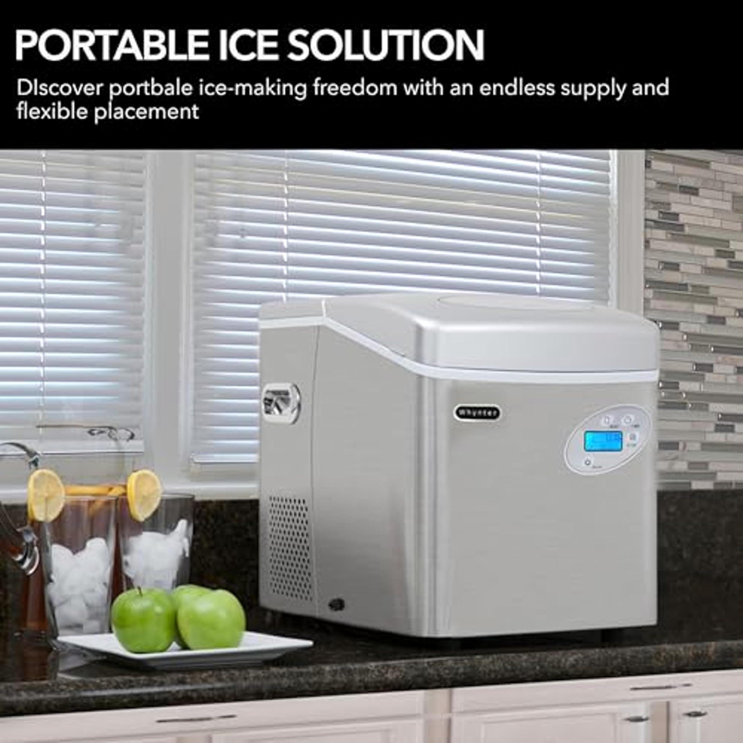 Foto 5 pulgar | Máquina De Hielo Whynter Imc-491dc Portátil De Acero Inoxidable De 22 Kg - Venta Internacional.