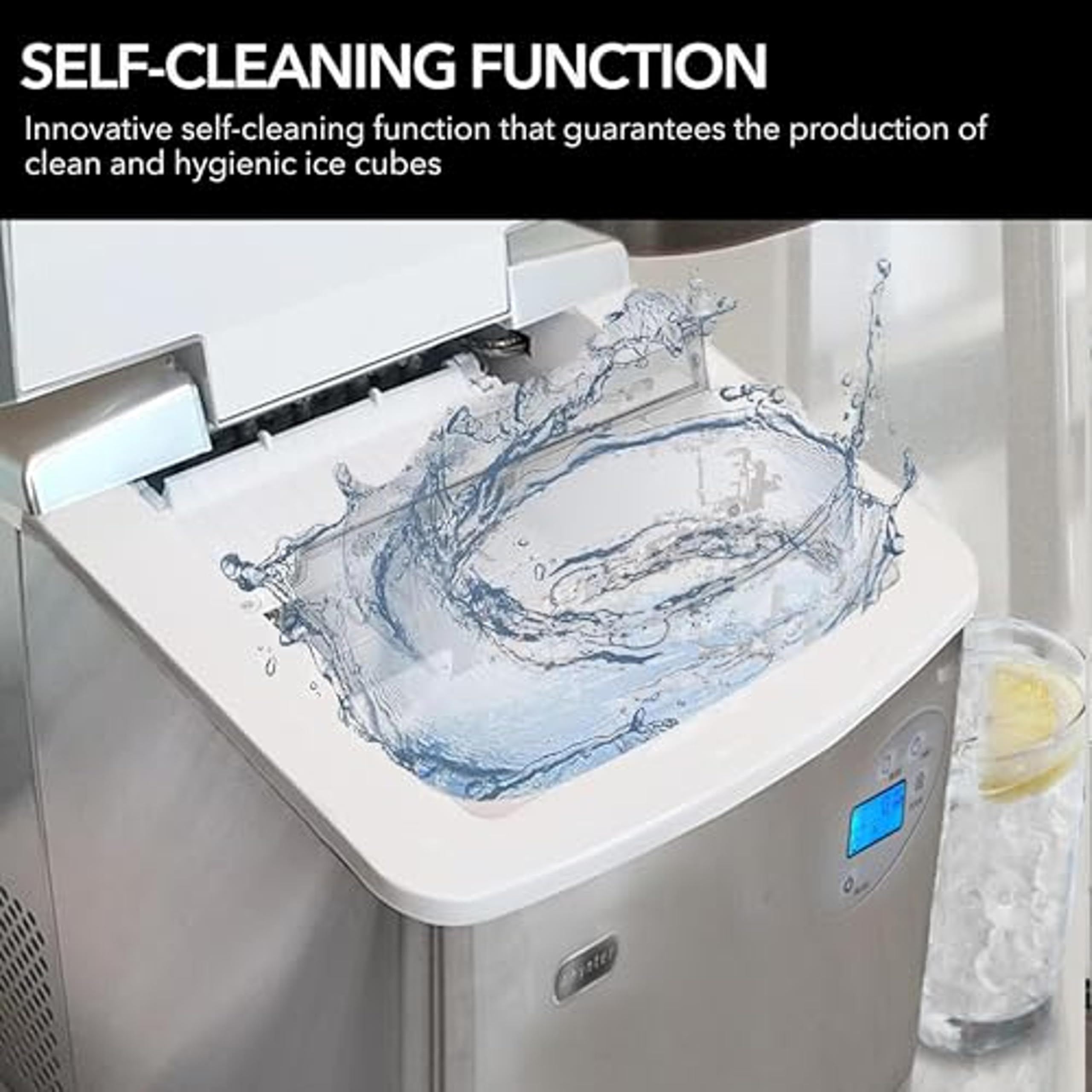 Foto 5 | Máquina De Hielo Whynter Imc-491dc Portátil De Acero Inoxidable De 22 Kg - Venta Internacional.