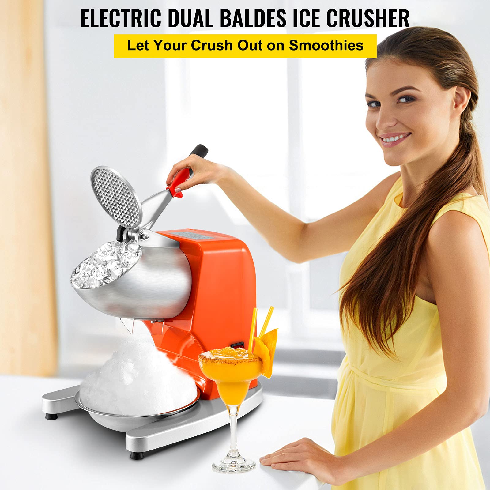 Foto 3 pulgar | Trituradora De Hielo Vevor 110v Electric 300w 210lb/h - Venta Internacional.