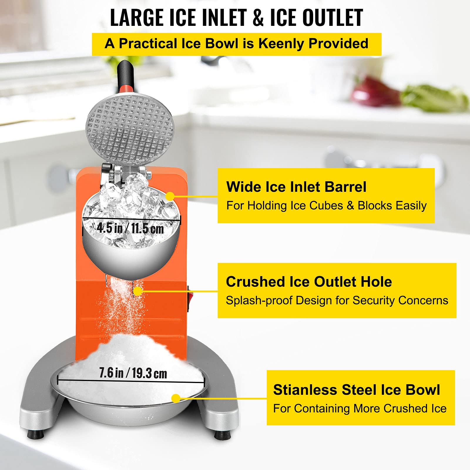 Foto 4 | Trituradora De Hielo Vevor 110v Electric 300w 210lb/h - Venta Internacional.