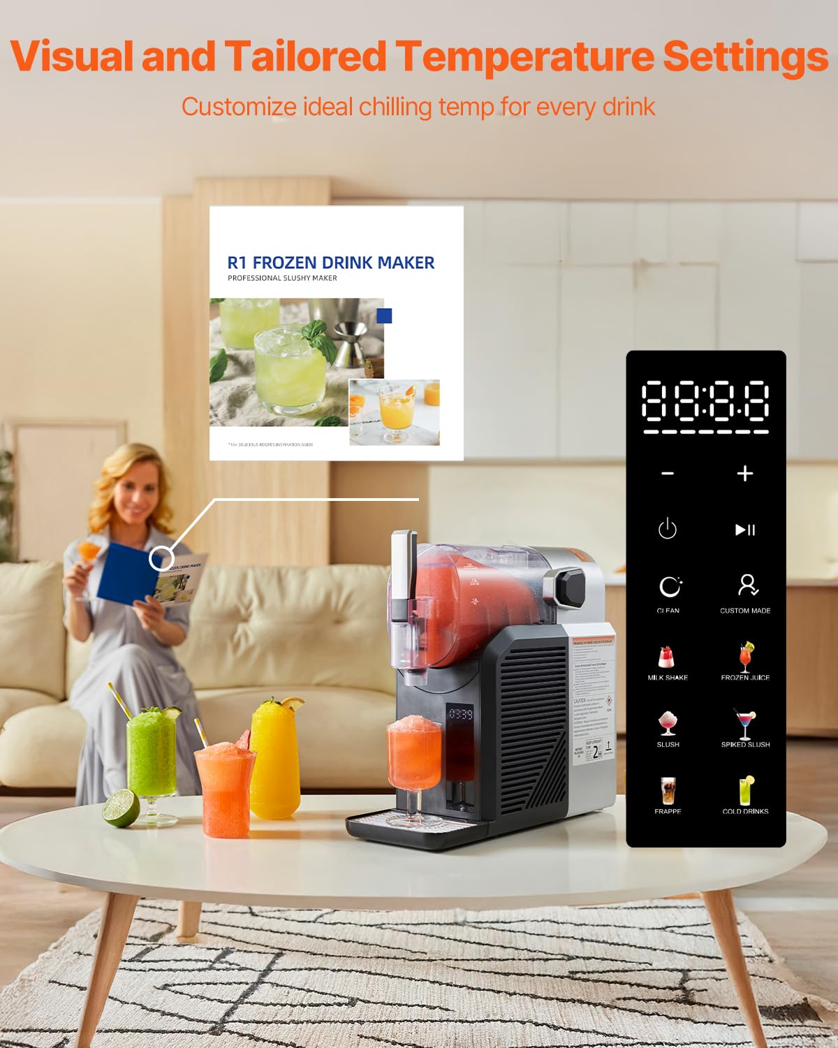 Foto 5 pulgar | Máquina para Hacer Hielo Vevor 2 L-Venta Internacional