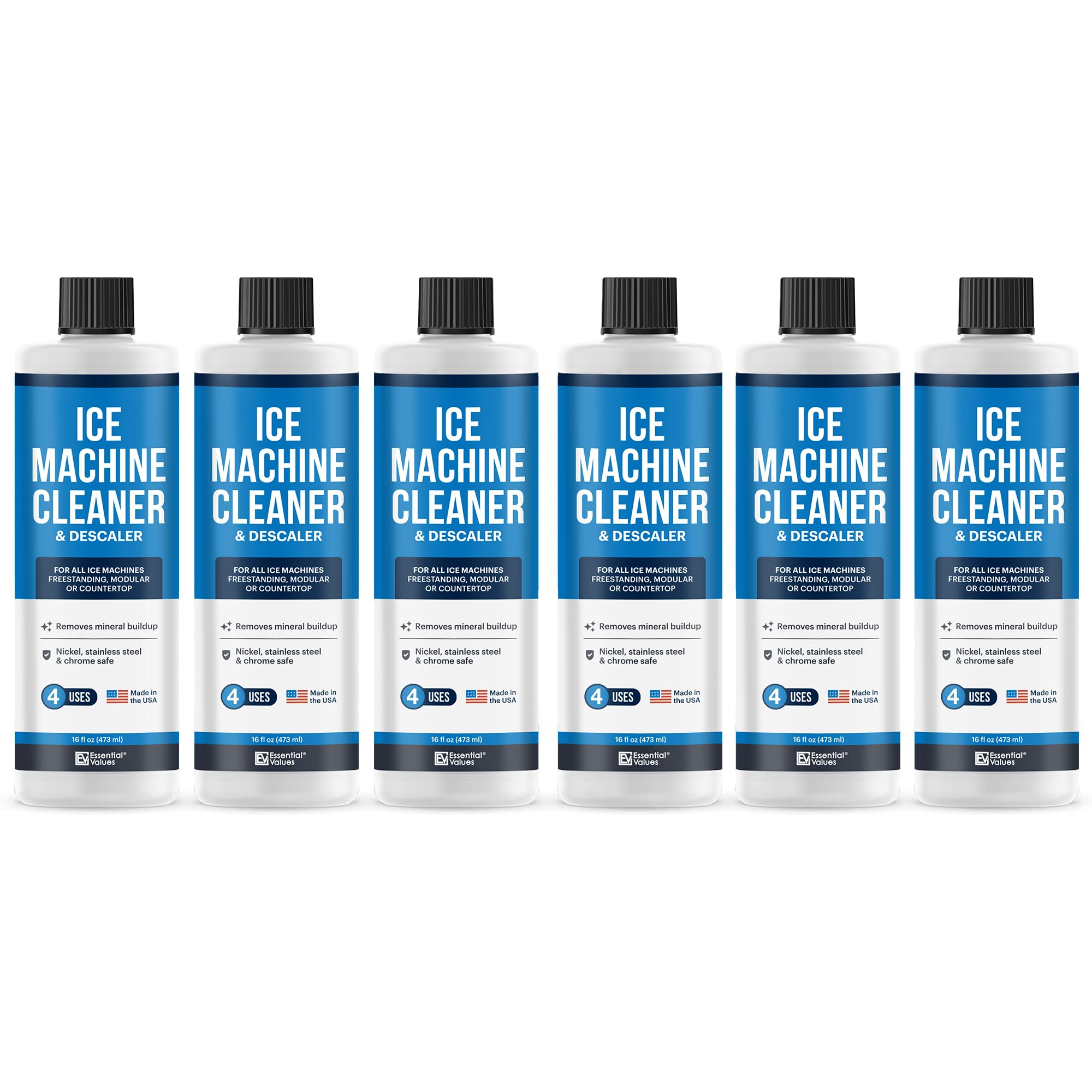 Foto 1 | Limpiador Y Desincrustante Para Máquinas De Hielo Essential Values 473 Ml (paquete De 6) - Venta Internacional.