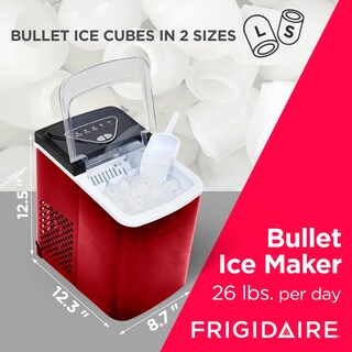 Foto 2 | Máquina De Hielo Frigidaire Compact Para Encimera, 12 Kg/día, Color Rojo Inoxidable - Venta Internacional.