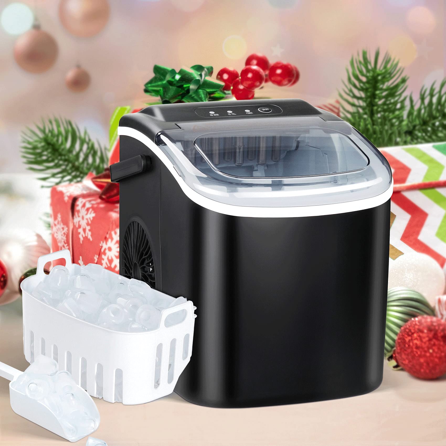 Foto 1 | Máquina Para Hacer Hielo Simple Deluxe, 26 Libras/24 Horas, Negra - Venta Internacional.