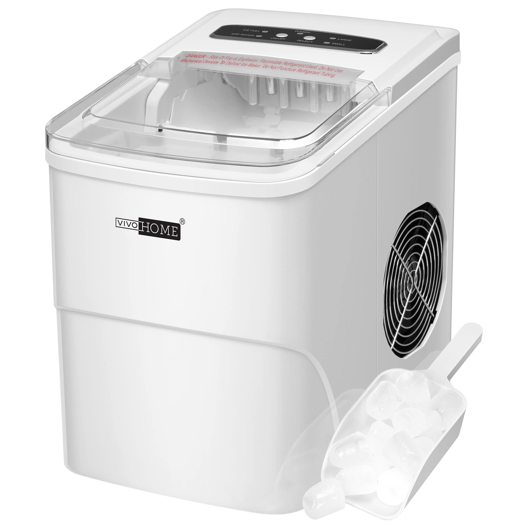 Foto 1 | Máquina Para Hacer Cubitos De Hielo Vivohome, Eléctrica, Portátil, Blanca, 12 Kg/día - Venta Internacional.
