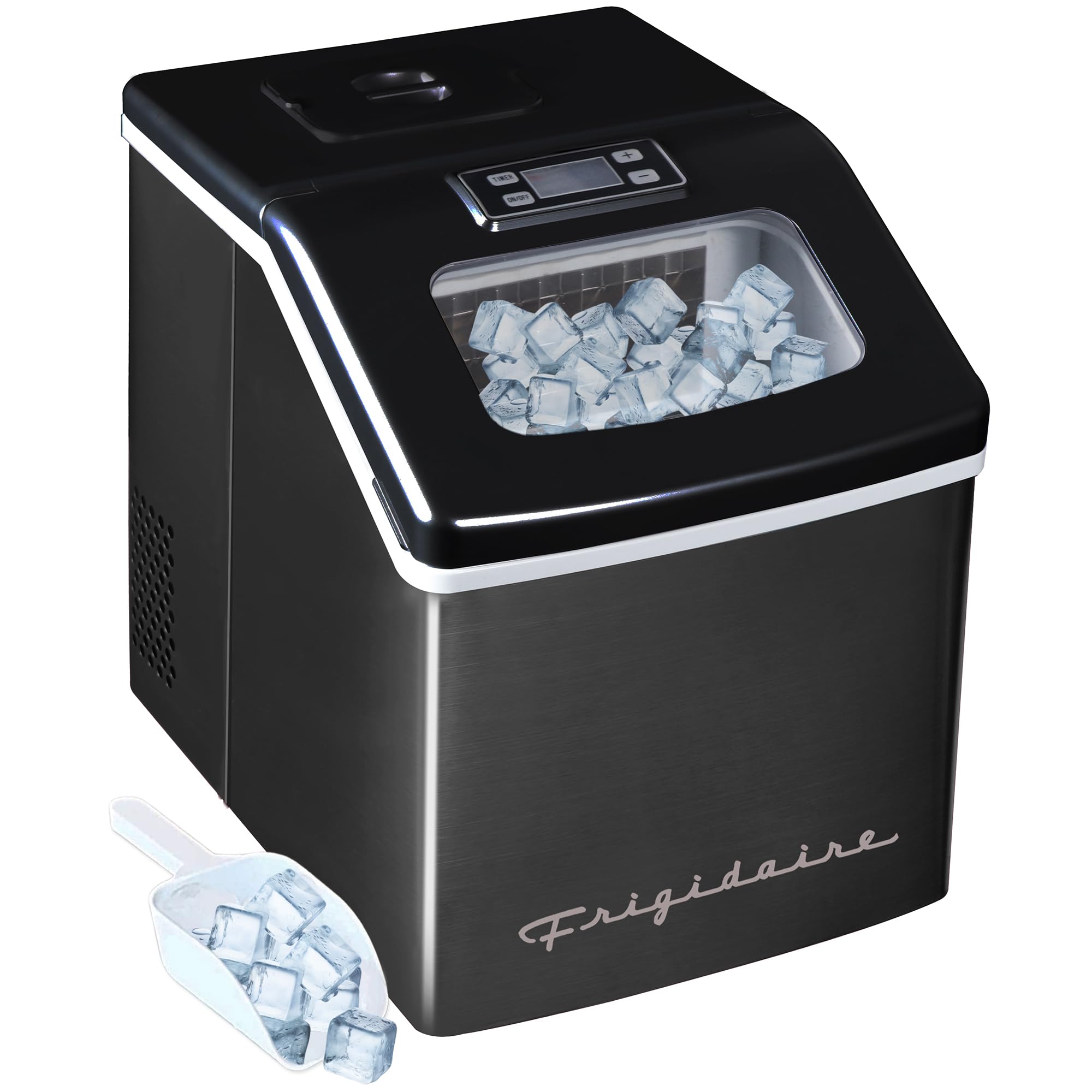 Foto 2 pulgar | Máquina De Hielo Frigidaire Efic452-ssblack Xl Negra Inoxidable 18 Kg - Venta Internacional.