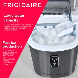 Foto 4 | Máquina De Hielo Frigidaire Efic103amz-ssblack-sc, Autolimpiante, 12 Kg - Venta Internacional.