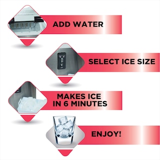 Foto 4 | Máquina De Hielo Frigidaire Efic103-amz-sc De Acero Inoxidable 12 Kg/d - Venta Internacional.