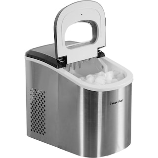 Foto 6 | Máquina De Hielo Magic Chef, Encimera Portátil, 27 Libras, Acero Inoxidable - Venta Internacional.