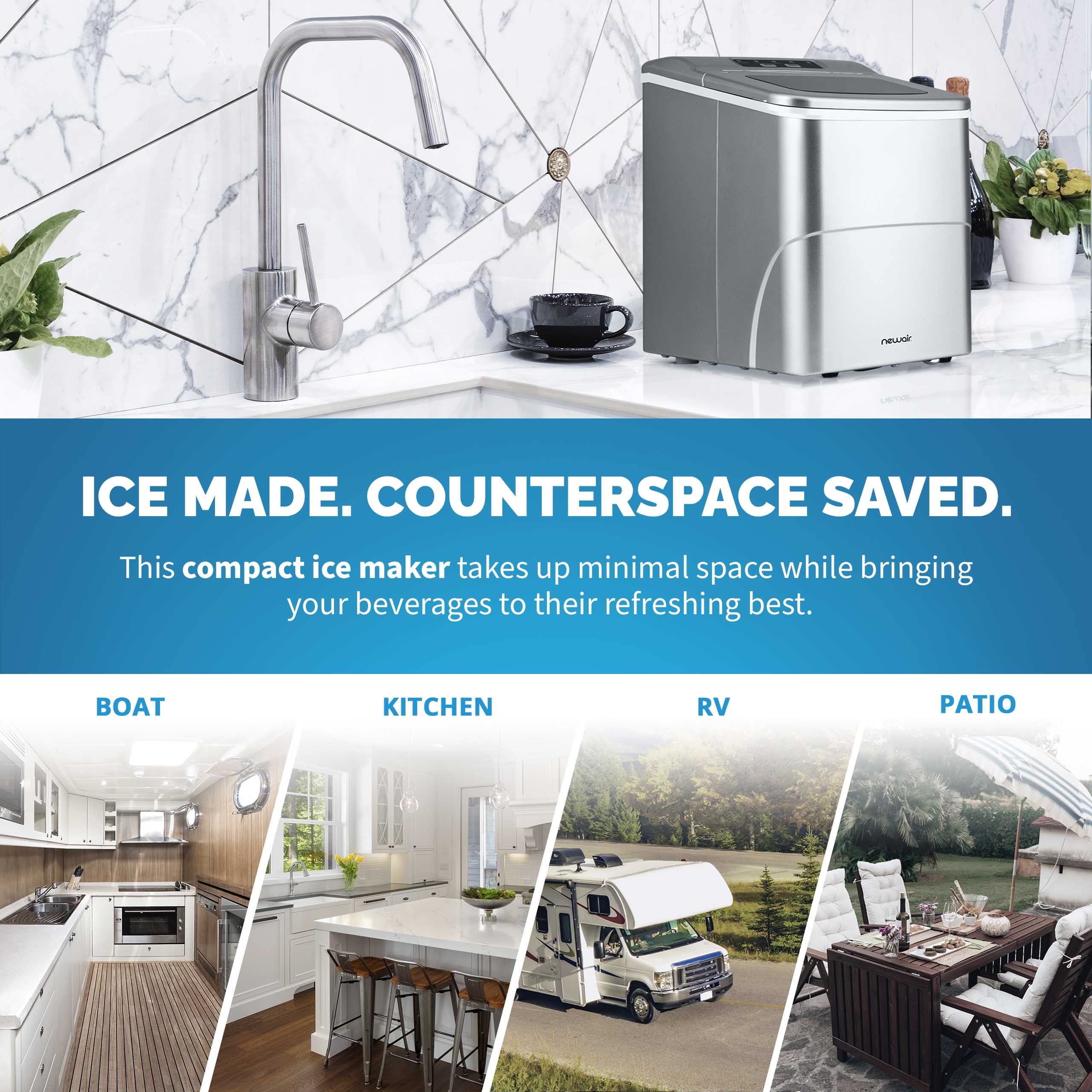 Foto 2 | Máquina De Hielo Newair Para Hacer Hielo, Portátil, Ligera, De 12 Kg, Sin Bpa - Venta Internacional.