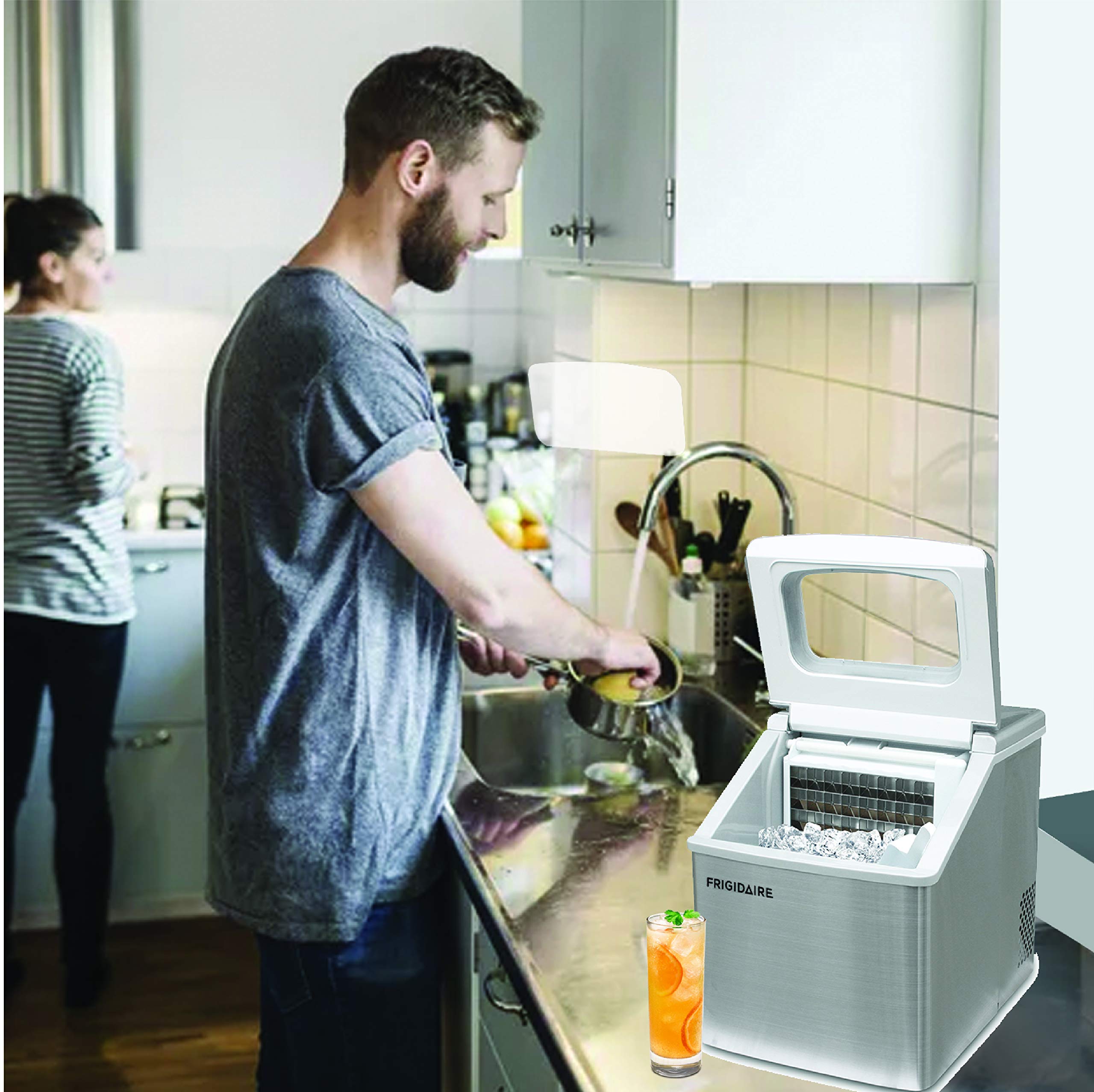Foto 2 | Máquina De Hielo Frigidaire Efic452-ss 18 Kg De Acero Inoxidable - Venta Internacional.