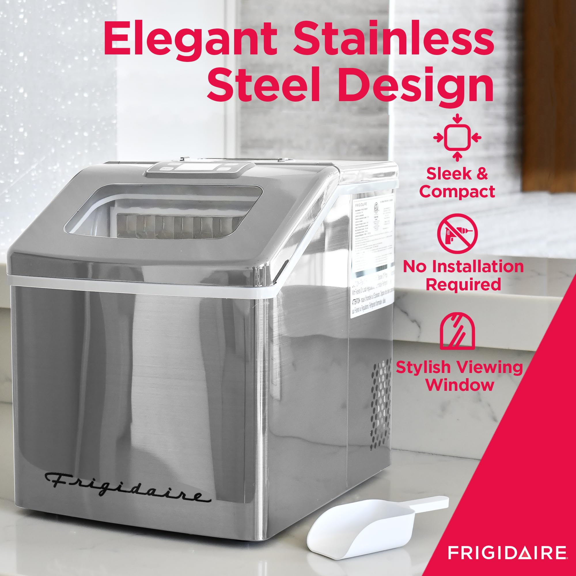 Foto 5 pulgar | Máquina De Hielo Frigidaire Efic452-ss 18 Kg De Acero Inoxidable - Venta Internacional.