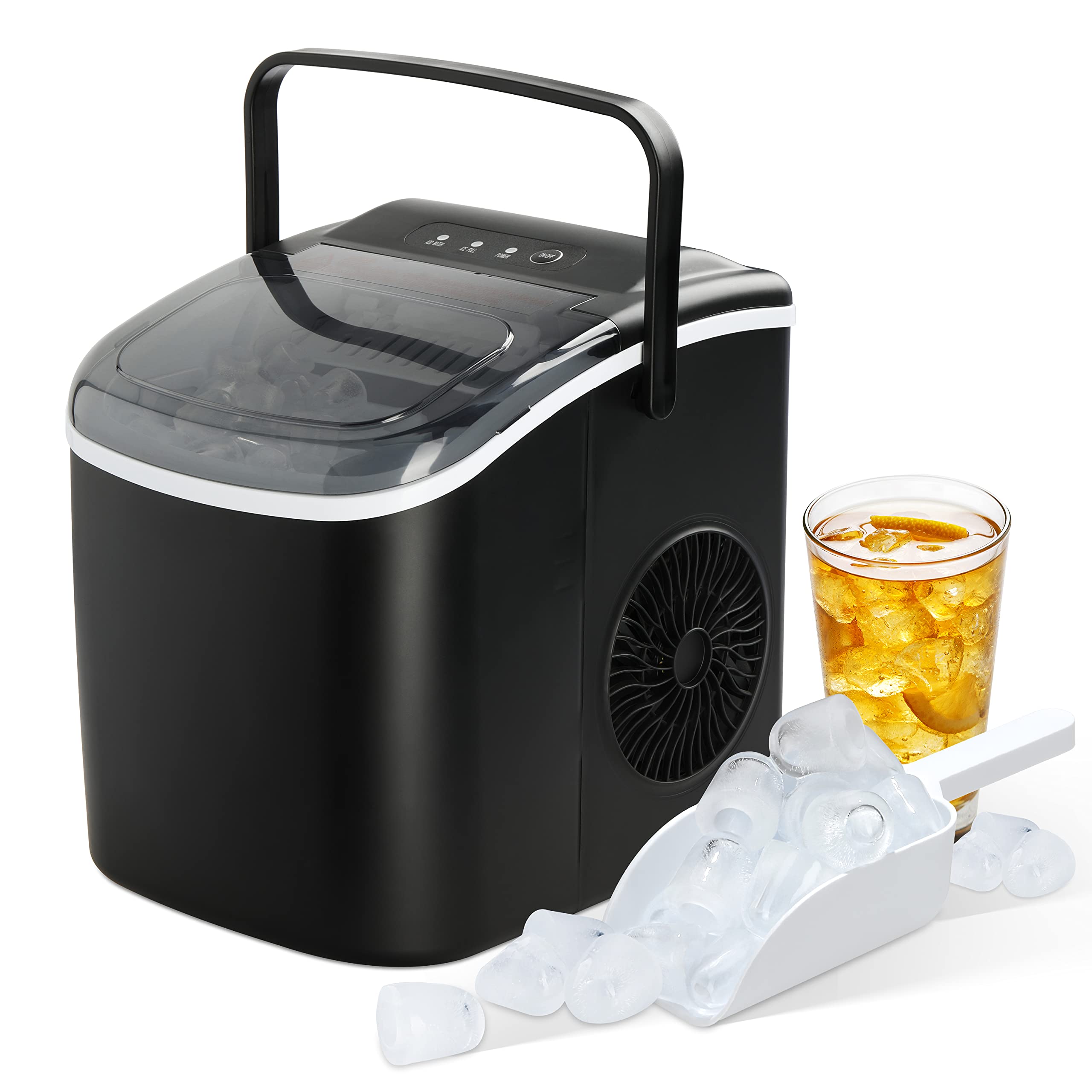 Foto 1 | Máquina De Hielo Portátil Healsmart  26 Libras/24 Horas  Autolimpiante  Negra - Venta Internacional.