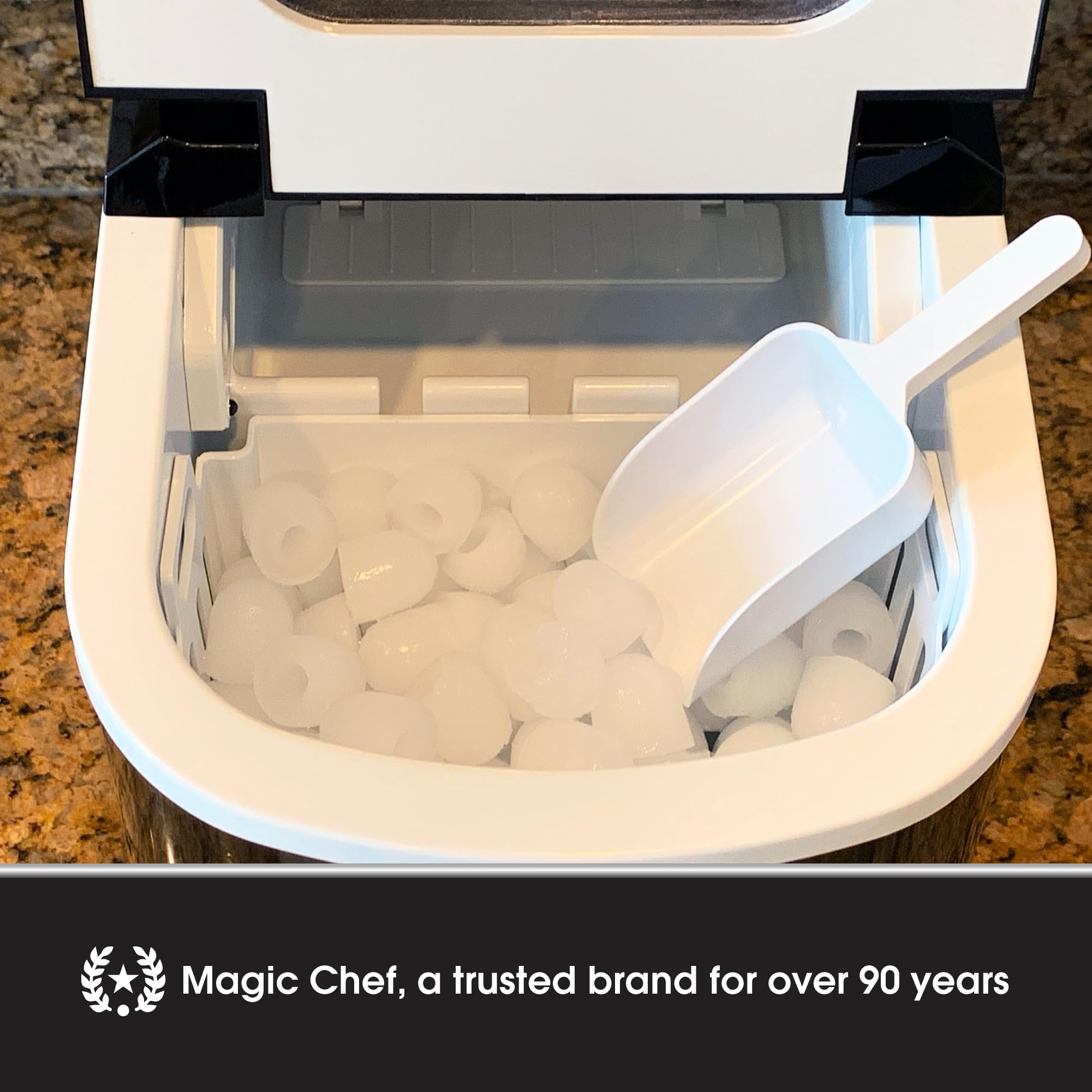 Foto 7 pulgar | Encimera Portátil Ice Maker Magic Chef  27 Libras  Plateada - Venta Internacional.