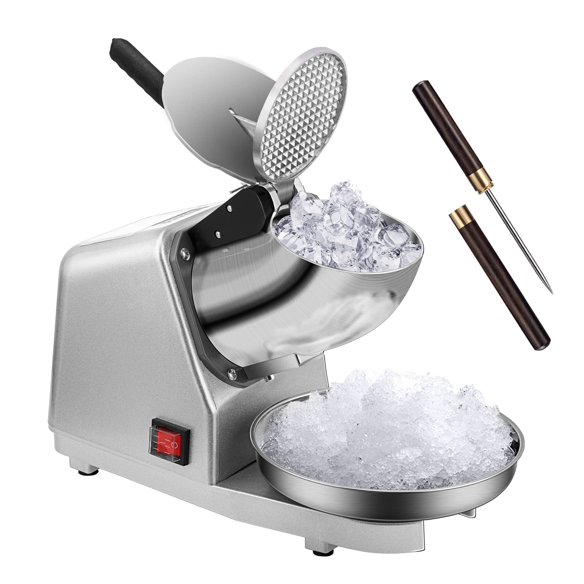 Foto 2 pulgar | Trituradora De Hielo Eléctrica Snow Cone Maker Vivohome  210 Libras/hora  Plateada - Venta Internacional.