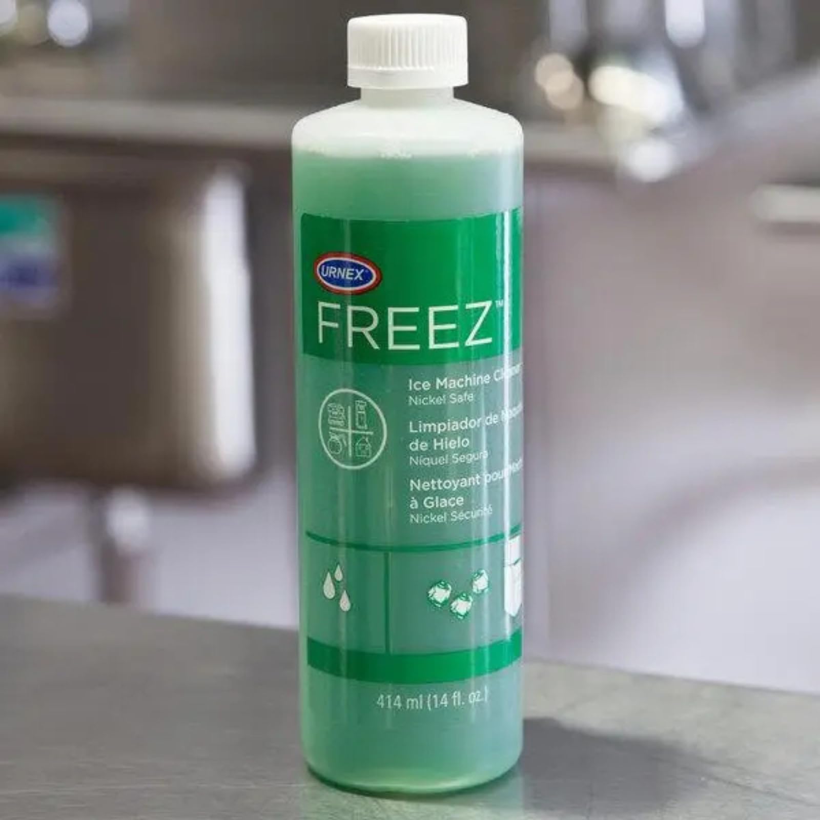 Foto 5 pulgar | Limpiador Para Máquinas De Hielo Urnex Freez 414 Ml  5 Usos  Apto Para Níquel - Venta Internacional.